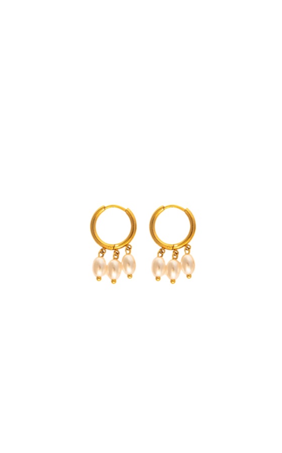 Aretes Pearl Hoops GIOLIÀ